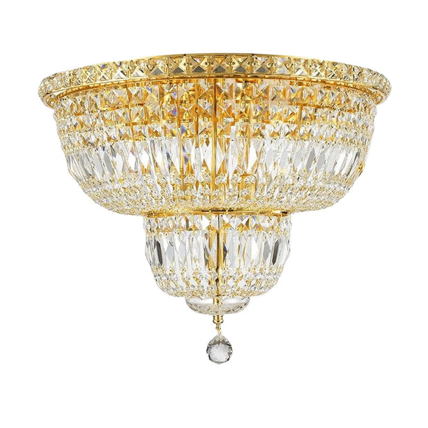 Empress Flush Mount Basket Chandelier - GOLD  - W:50cm