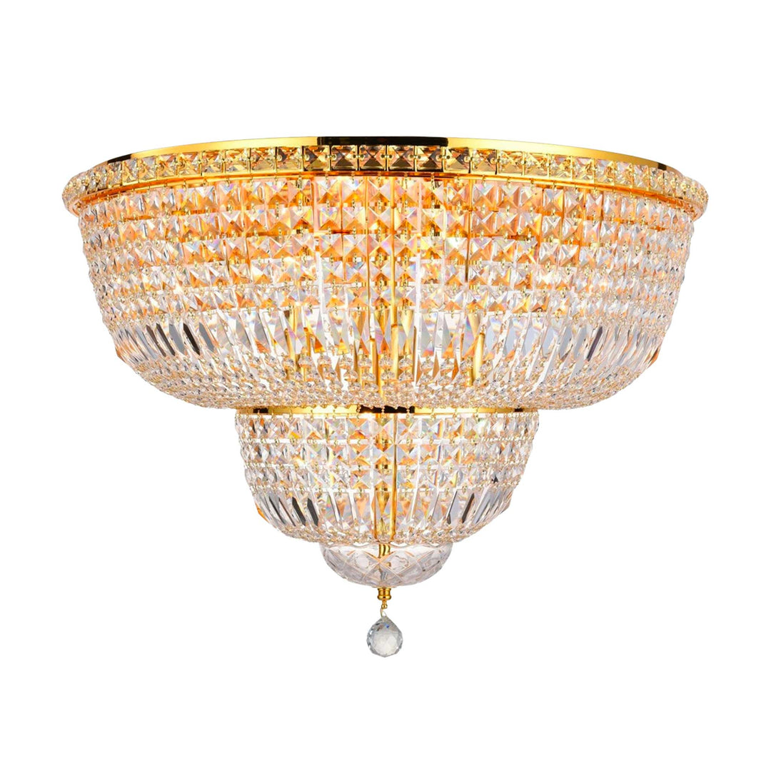 Empress Flush Mount Basket Chandelier - GOLD - W:70cm - Designer Chandelier Australia