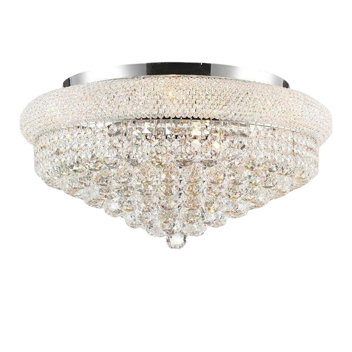 Royal Empress Flush Mount Basket Chandelier - CHROME - W:60cm - Designer Chandelier Australia
