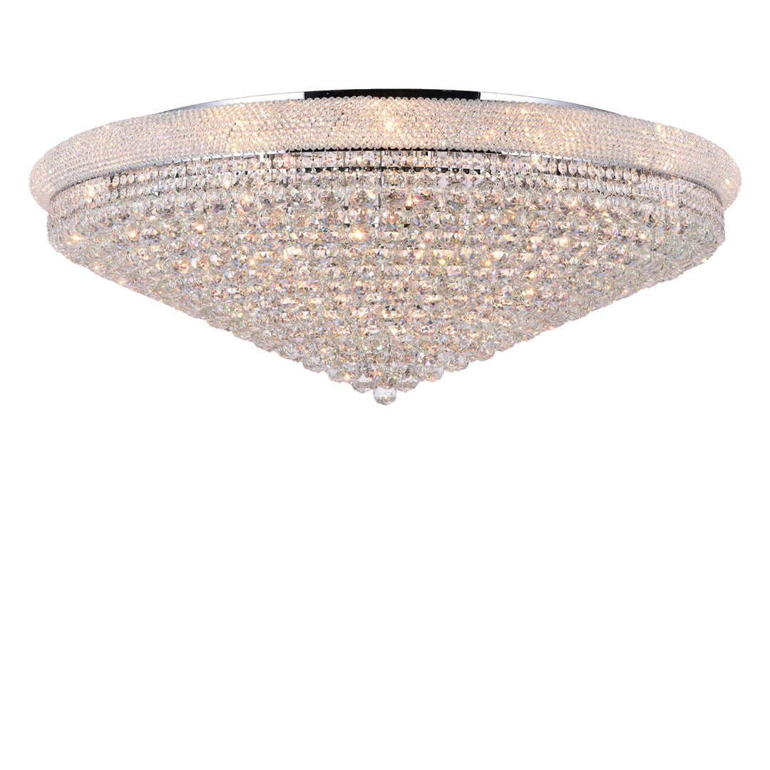 Royal Empress Flush Mount Basket Chandelier - Chrome - W:120cm - Designer Chandelier Australia