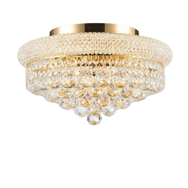 Royal Empress Flush Mount Basket Chandelier - GOLD - W:40cm