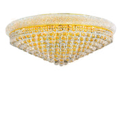 Royal Empress Flush Mount Basket Chandelier - GOLD - W:90cm