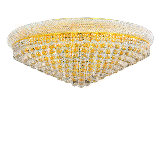 Royal Empress Flush Mount Basket Chandelier - GOLD - W:90cm