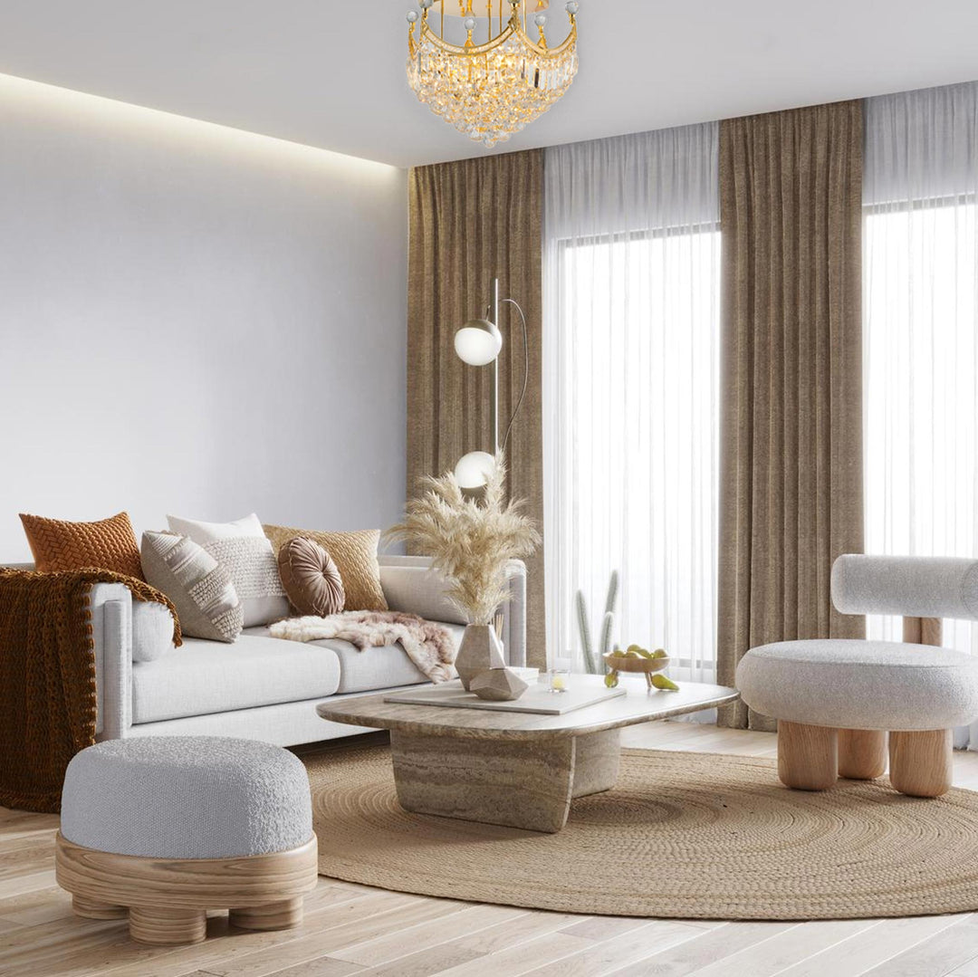 Royal Empire Flush Mount GOLD Basket Chandelier- W:50cm - Designer Chandelier Australia