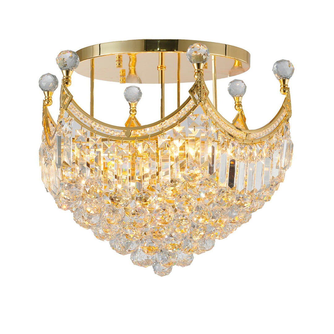 Royal Empire Flush Mount GOLD Basket Chandelier- W:50cm - Designer Chandelier Australia