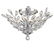 Willow Contemporary Leaf Flush Mount Chandelier- W:50cm H:28cm