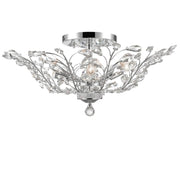 Willow Contemporary Leaf Flush Mount Chandelier- W:70cm H:30cm