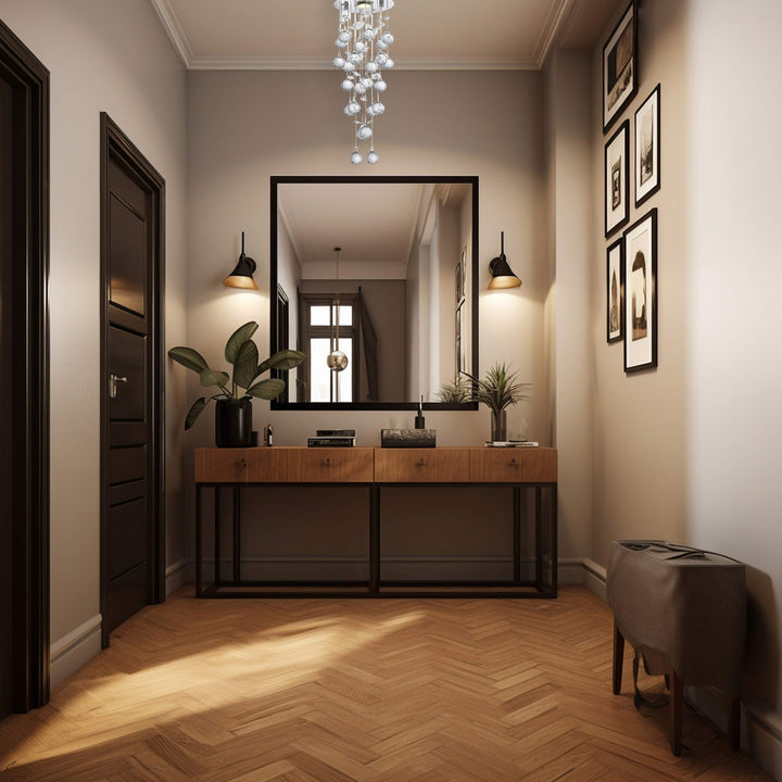 Round Cluster LED Crystal Chandelier - Width:20cm Height:60cm - Designer Chandelier Australia