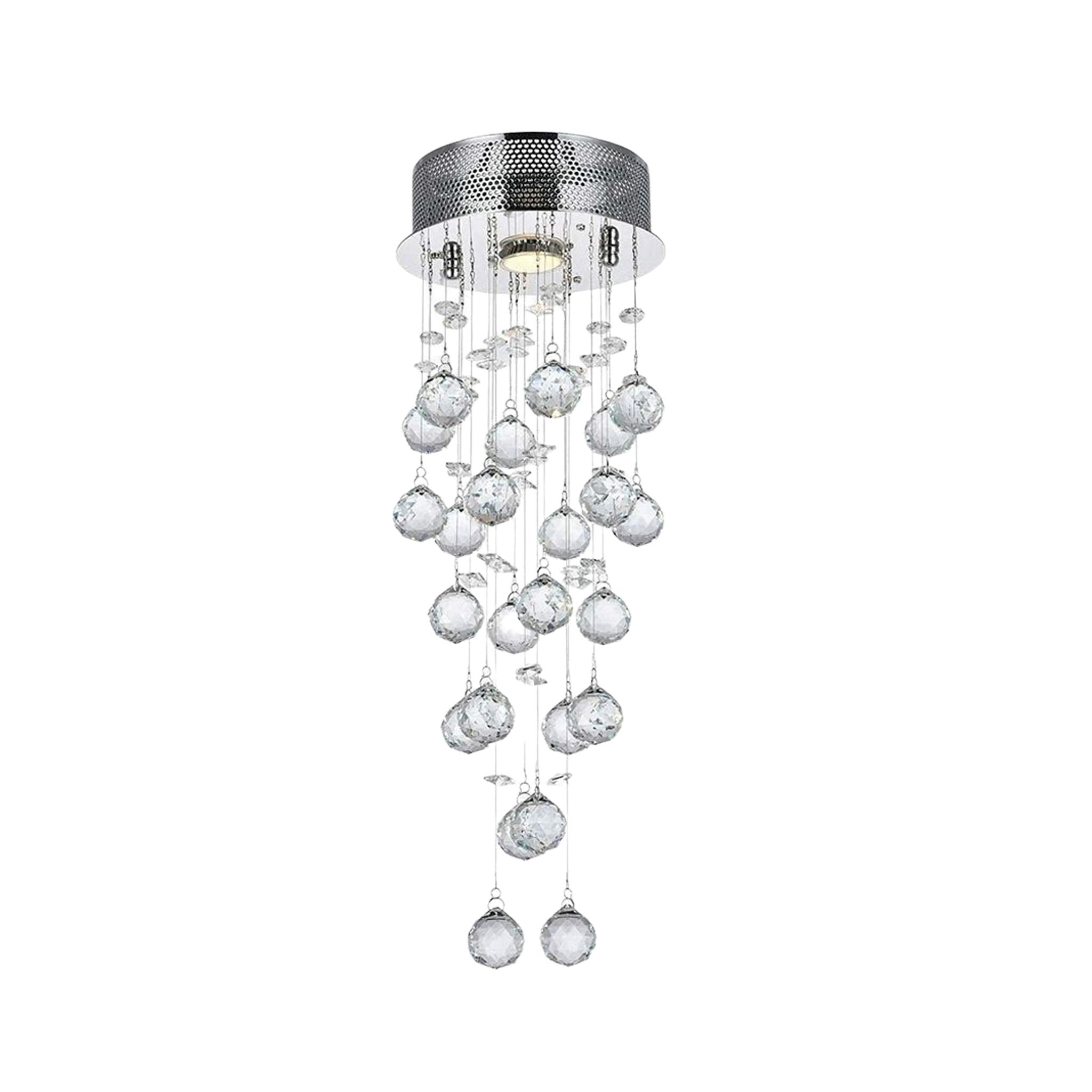 Circle clearance crystal chandelier