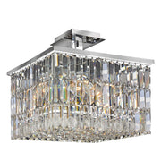 Modena Semi Flush Crystal Pendant - Square W:40 H:40