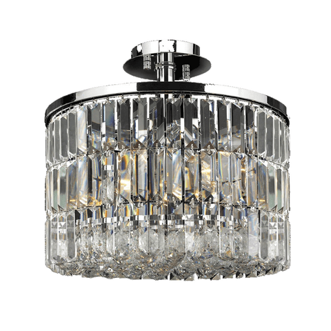 Modena Semi Flush Crystal Pendant - Round W:40 H:40