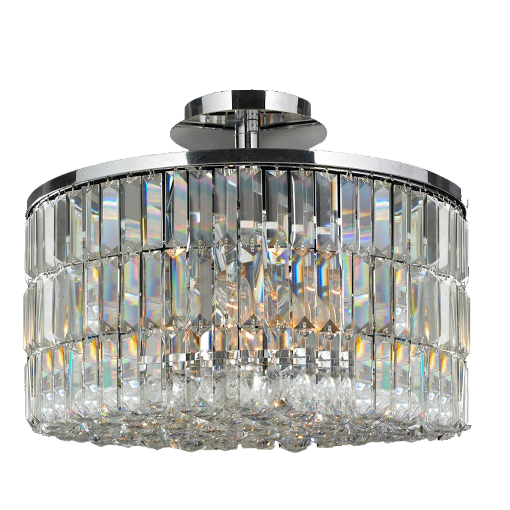 Modena Semi Flush Crystal Pendant - Round W:50 H:40 – Designer ...