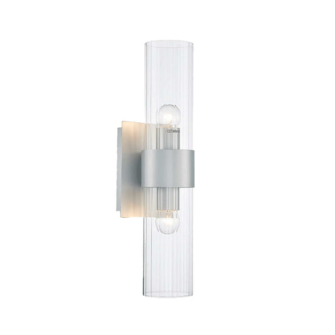Provincial Collection Wall Sconce - Matte Silver Finish  - H:42cm
