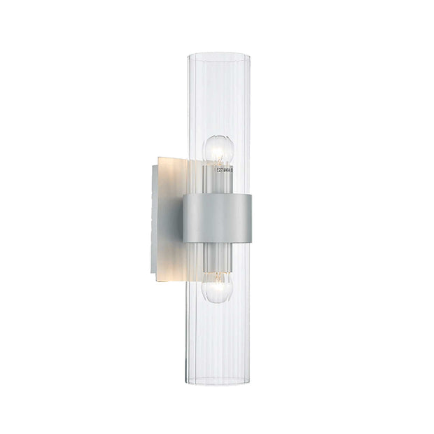 Provincial Collection Wall Sconce - Matte Silver Finish - H:42cm