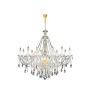 Bohemian Brilliance LARGE 12 Arm Single Tier Chandelier - GOLD