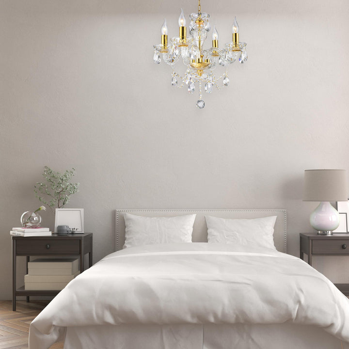 Le Boheme 4 Arm Crystal Chandelier- GOLD - Designer Chandelier Australia