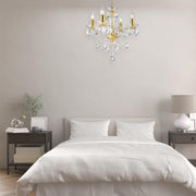 Le Boheme 4 Arm Crystal Chandelier- GOLD