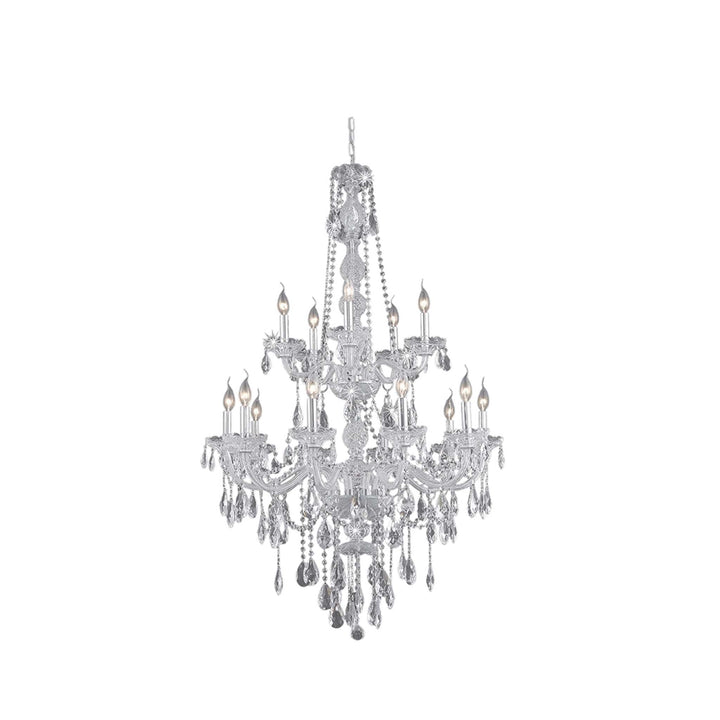 Bohemian Elegance 15 Light Crystal Chandelier- CHROME - Designer Chandelier Australia