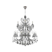 Designer Princess 15 Arm Chandelier - Smoke - W:100 H:130cm