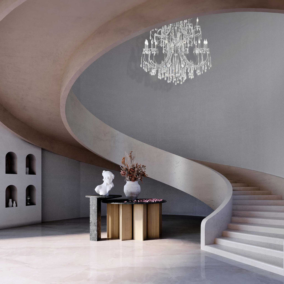 Designer Princess 21 Arm Chandelier - Clear - W:120 H:170cm - Designer Chandelier Australia