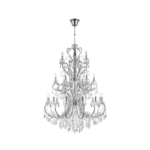 Designer Princess 21 Arm Chandelier -  Clear - W:120 H:170cm