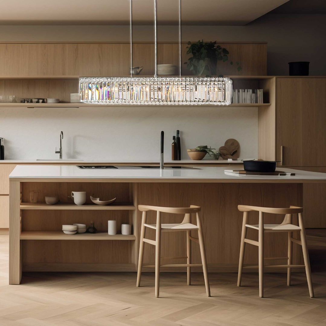 Modular Bar Chandelier - Length 90cm - Chrome