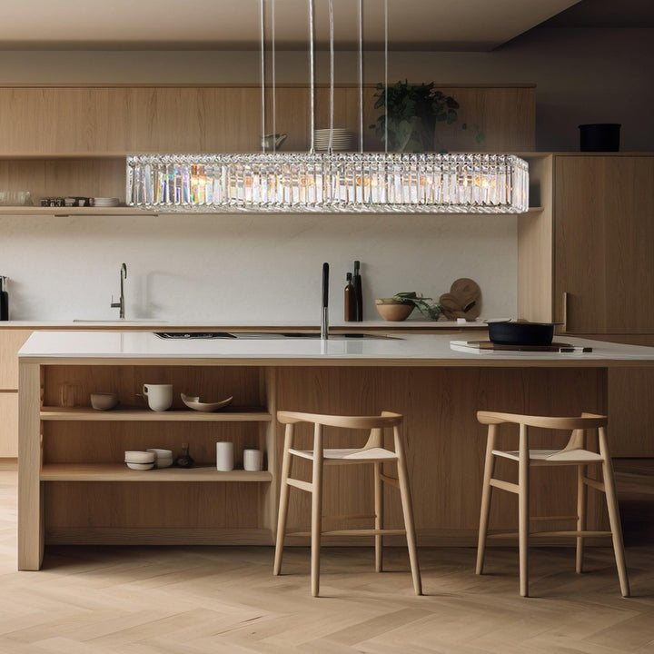 Modular Bar Chandelier - Length 120cm - Chrome