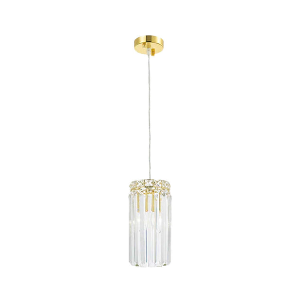 Modular Single Light Pendant - Round - Height 20cm - Gold Fixtures