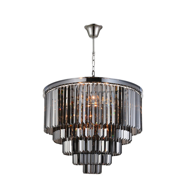 Odeon (Oasis) Chandelier- 5 Layer - Smoke Finish - W:70cm