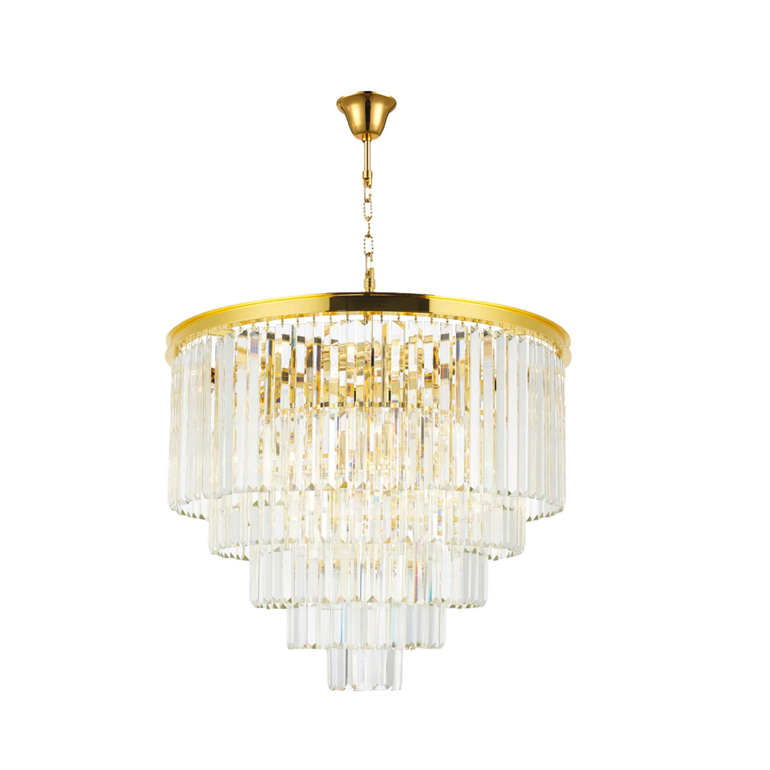 Odeon (Oasis) Chandelier- 5 Layer - Gold Finish - W:70cm - Designer Chandelier Australia