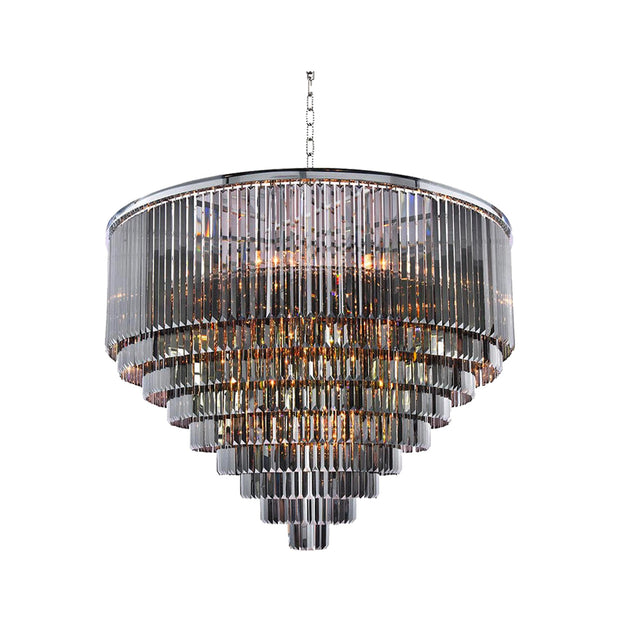 Odeon (Oasis) Chandelier- Large 9 Layer - Smoke Finish - W:130cm