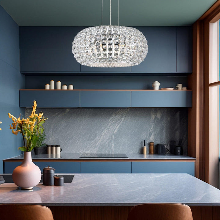 Infinity Pendant Lamp - Clear Crystal - W:45 H:24cm - Designer Chandelier Australia