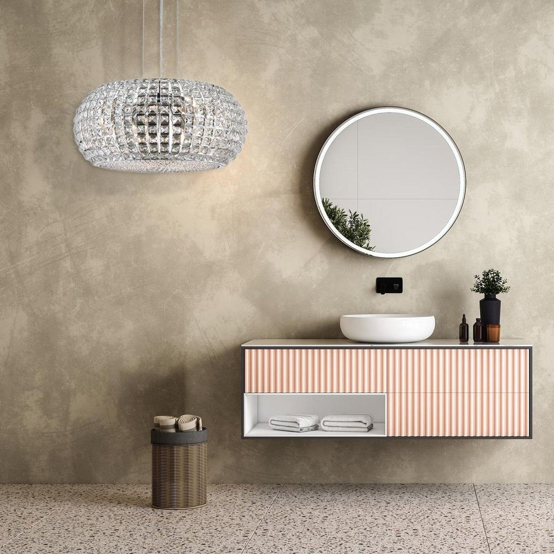 Infinity Pendant Lamp - Clear Crystal - W:60 H:27cm - Designer Chandelier Australia