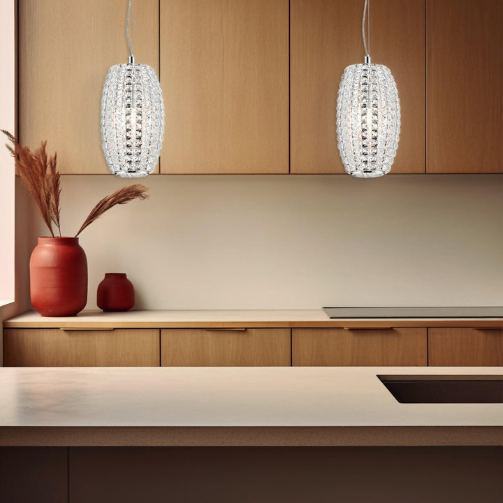 Infinity Pendant Lamp - Clear Crystal - W:14 H:25cm