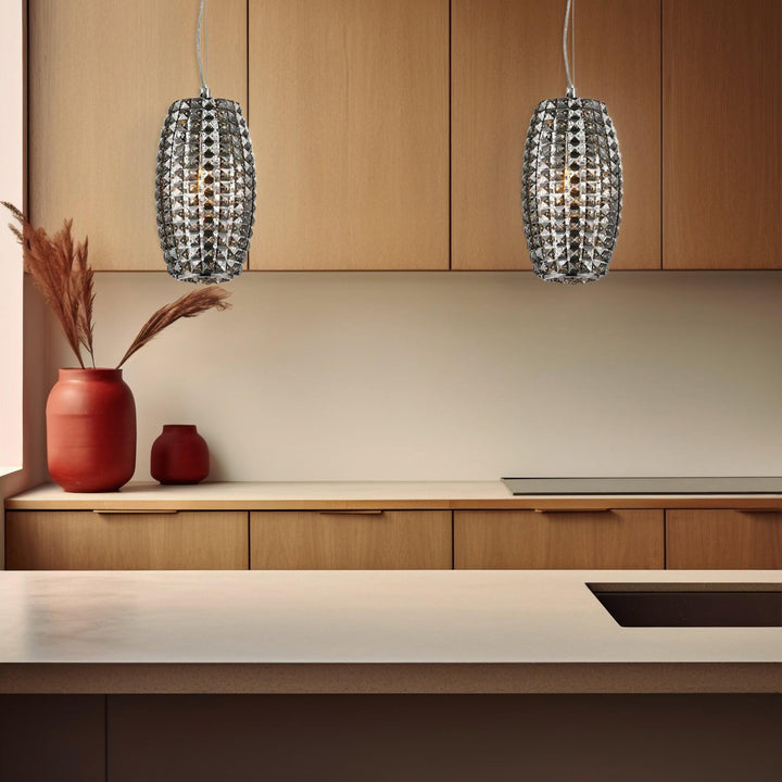 Infinity Pendant Lamp - Smoke Crystal - W:14 H:25cm