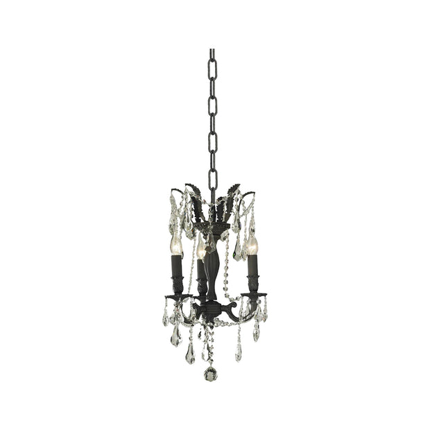 3 Arm Californian - Dark Bronze Chandelier