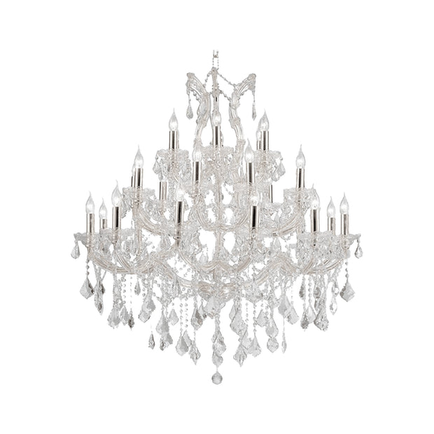 Maria Theresa Crystal Chandelier Grande 28 Light - CHROME