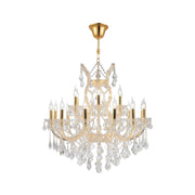 Maria Theresa Crystal Chandelier Grande 19 Light - GOLD