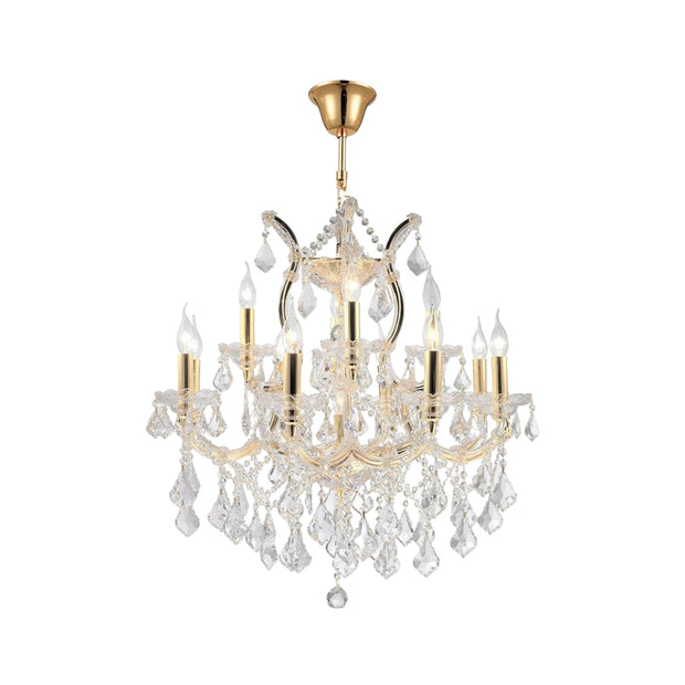 Maria Theresa Crystal Chandelier Grande 13 Light - GOLD