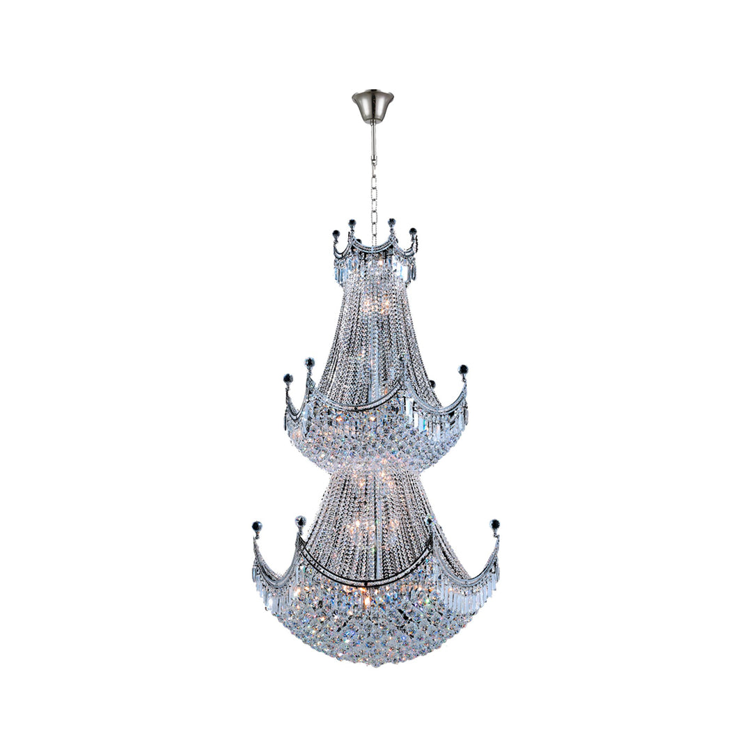 Royal Empire Staircase Basket Chandelier - CHROME - W:90cm - Designer Chandelier Australia