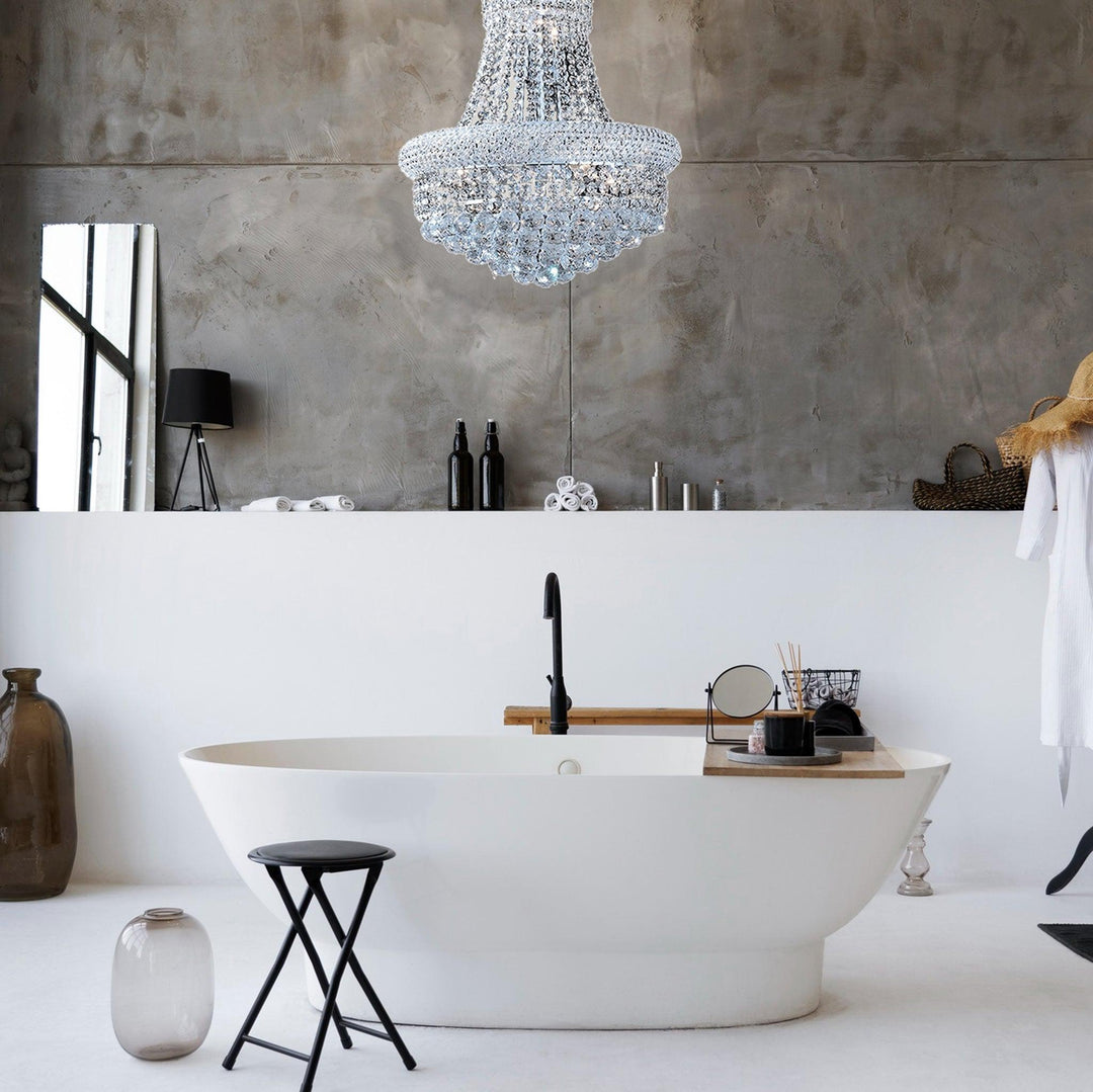 Royal Empress Basket Chandelier - CHROME - W:40cm - Designer Chandelier Australia