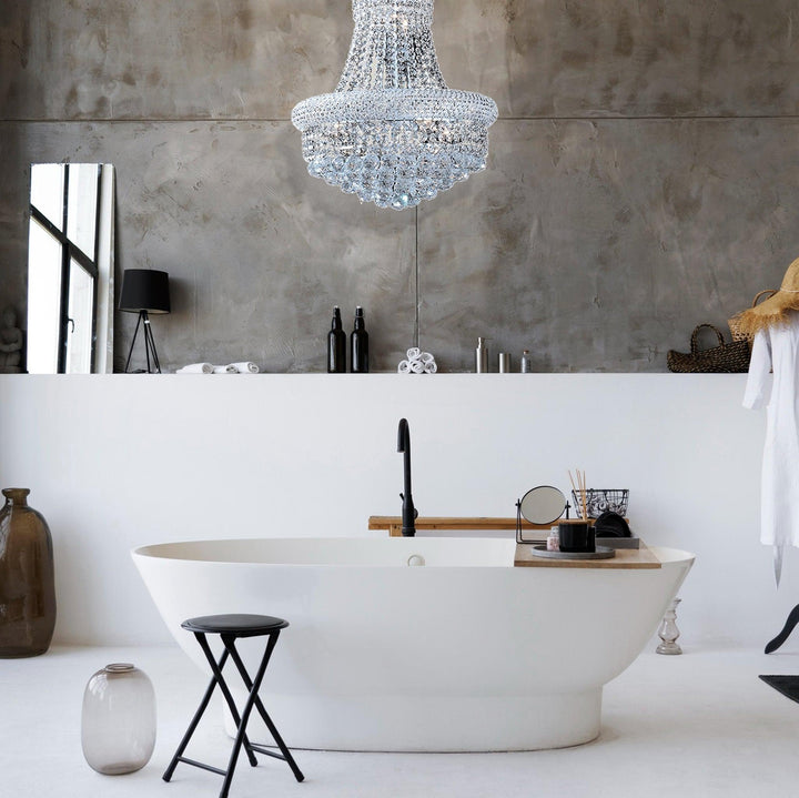 Royal Empress Basket Chandelier - CHROME - W:40cm - Designer Chandelier Australia