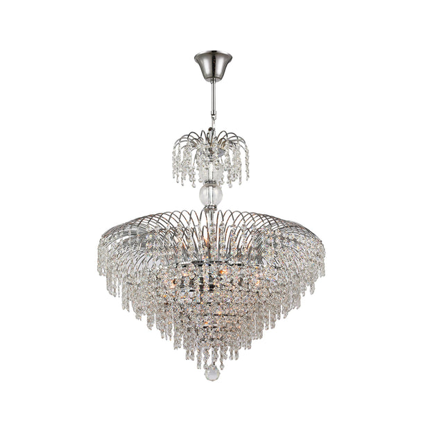 Waterfall Chandelier - Width:60cm Height:76cm - Chrome