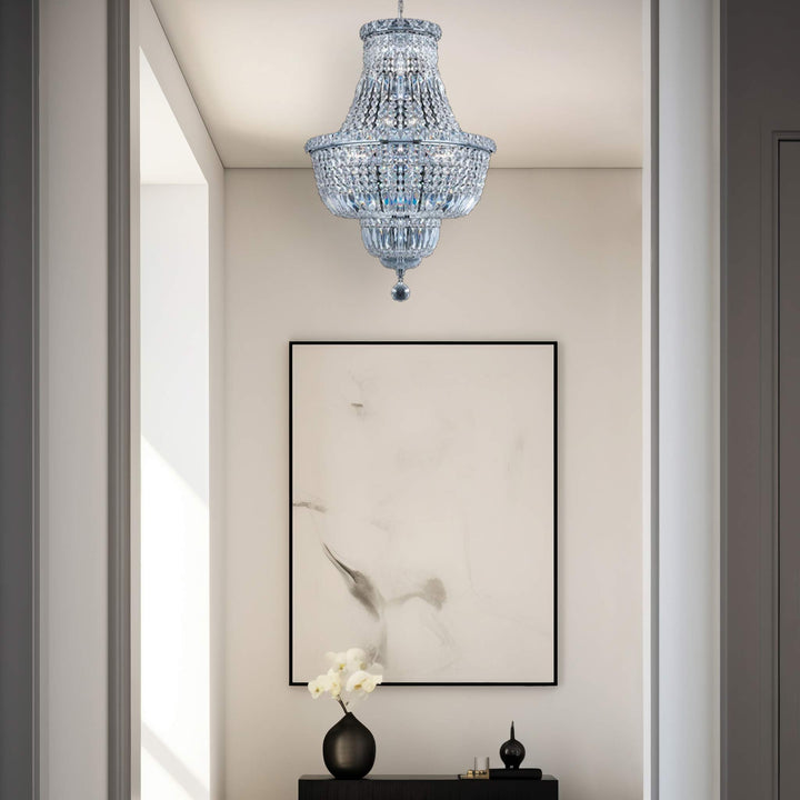 Empress Crystal Basket Chandelier - CHROME - 12 Light