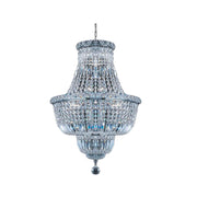 Empress Crystal Basket Chandelier - CHROME - 12 Light