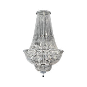 Empress Crystal Basket Chandelier - CHROME - 42 Light