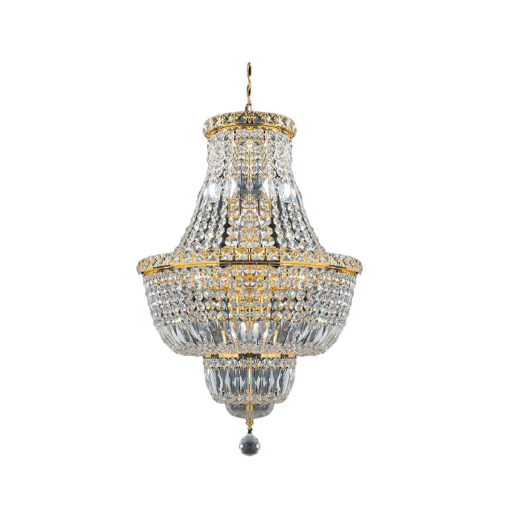 Empress Crystal Basket Chandelier - GOLD 12 Light - Designer Chandelier Australia