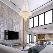 Empress Crystal Basket Chandelier - GOLD - Lights: 76