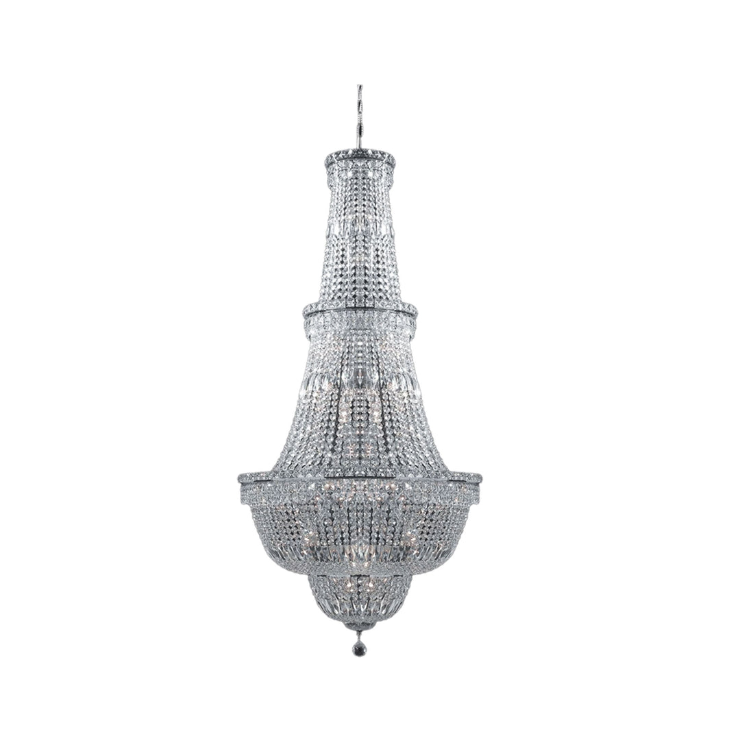 Empress Large Crystal Basket Chandelier - CHROME - Lights - 34 - Designer Chandelier Australia