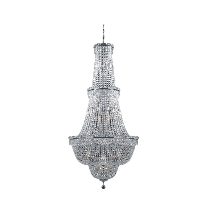 Empress Large Crystal Basket Chandelier - CHROME - Lights - 34 - Designer Chandelier Australia